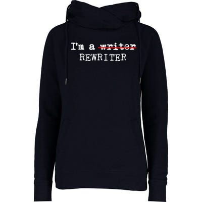 Wo I'm A Rewriter | This Is My Writing Tee VNeck Womens Funnel Neck Pullover Hood