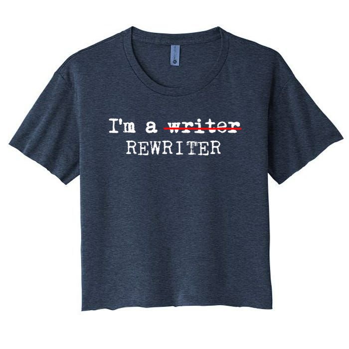 Wo I'm A Rewriter | This Is My Writing Tee VNeck Women's Crop Top Tee