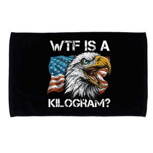 Wtf Is A Kilogram Patriotic Eagle Usa Funny 4th Of July Microfiber Hand Towel