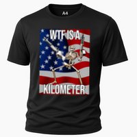 Wtf Is A Kilometer American Skeleton Funny Performance Shirt