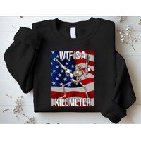 Wtf Is A Kilometer American Skeleton Funny Sweatshirt