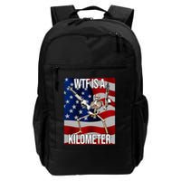 Wtf Is A Kilometer American Skeleton Funny Backpack
