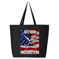 Wtf Is A Kilometer American Skeleton Funny 25L Jumbo Tote