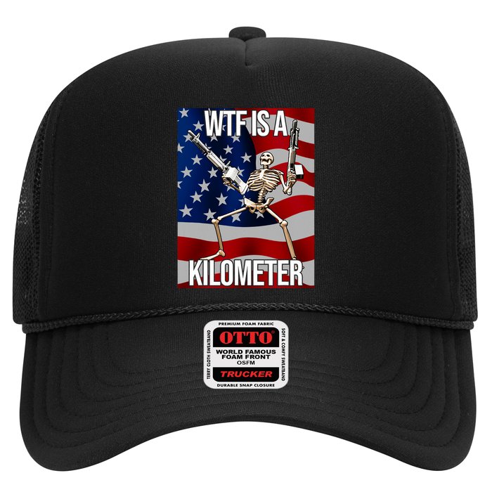Wtf Is A Kilometer American Skeleton Funny Hat