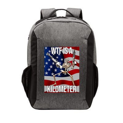 Wtf Is A Kilometer American Skeleton Funny Vector Backpack