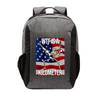 Wtf Is A Kilometer American Skeleton Funny Vector Backpack