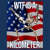 Wtf Is A Kilometer American Skeleton Funny Infant Baby Jersey Bodysuit