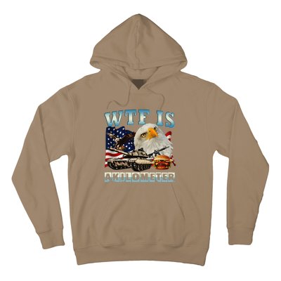 Wtf Is A Kilometer Eagle Badge American Signature Burger Gift Hoodie