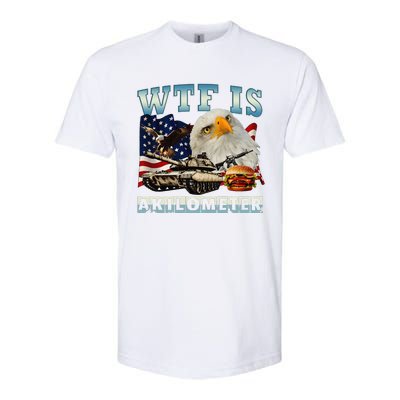 Wtf Is A Kilometer Eagle Badge American Signature Burger Gift Softstyle CVC T-Shirt