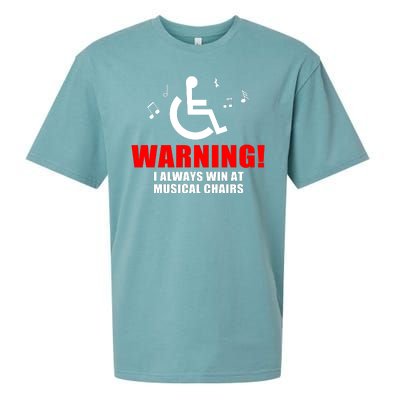 Warning I Always Win At Musical Chairs Sueded Cloud Jersey T-Shirt