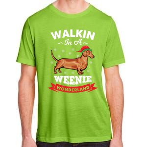 Walking In A Weenie Wonderland Cool Graphic Design Gift Adult ChromaSoft Performance T-Shirt