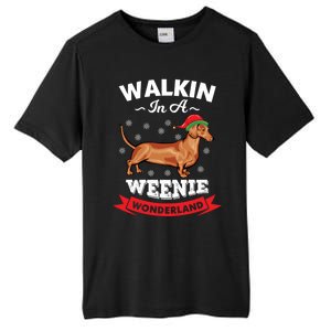 Walking In A Weenie Wonderland Cool Graphic Design Gift Tall Fusion ChromaSoft Performance T-Shirt