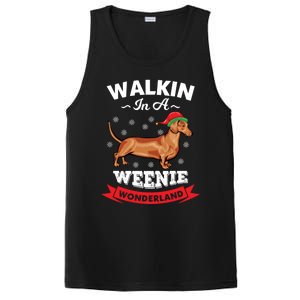 Walking In A Weenie Wonderland Cool Graphic Design Gift PosiCharge Competitor Tank