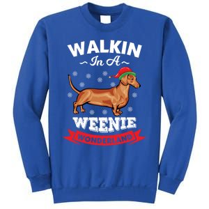 Walking In A Weenie Wonderland Cool Graphic Design Gift Sweatshirt