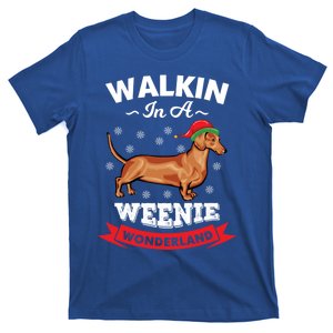 Walking In A Weenie Wonderland Cool Graphic Design Gift T-Shirt