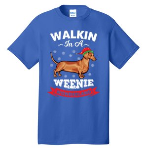 Walking In A Weenie Wonderland Cool Graphic Design Gift Tall T-Shirt