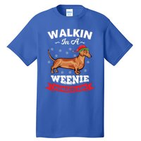 Walking In A Weenie Wonderland Cool Graphic Design Gift Tall T-Shirt