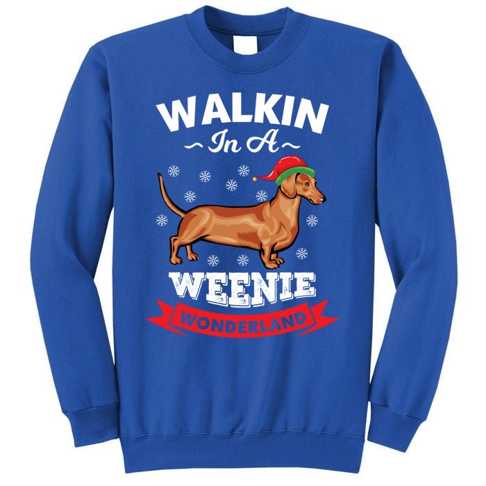 Walking In A Weenie Wonderland Cool Graphic Design Gift Tall Sweatshirt