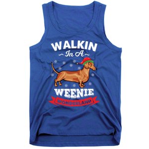 Walking In A Weenie Wonderland Cool Graphic Design Gift Tank Top