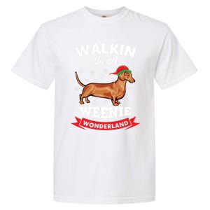 Walking In A Weenie Wonderland Cool Graphic Design Gift Garment-Dyed Heavyweight T-Shirt