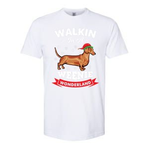 Walking In A Weenie Wonderland Cool Graphic Design Gift Softstyle CVC T-Shirt