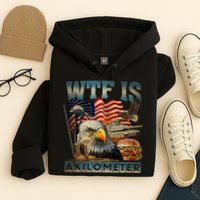 Wtf Is A Kilometer Eagle Badge American Burger 4th Of July Hoodie