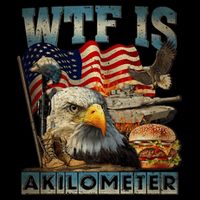 Wtf Is A Kilometer Eagle Badge American Burger 4th Of July Short Acrylic Beanie