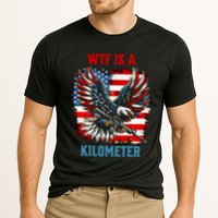Wtf Is A Kilometer Eagle Badge American Flag Performance Shirt