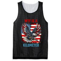 Wtf Is A Kilometer Eagle Badge American Flag Mesh Reversible Basketball Jersey Tank