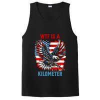 Wtf Is A Kilometer Eagle Badge American Flag PosiCharge Competitor Tank