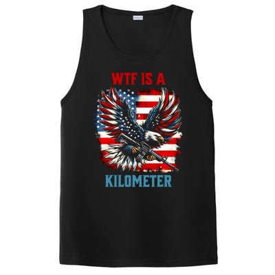 Wtf Is A Kilometer Eagle Badge American Flag PosiCharge Competitor Tank