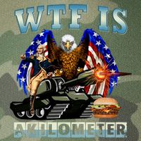 Wtf Is A Kilometer Eagle Badge American Signature Burger Legacy Tie Dye Trucker Hat