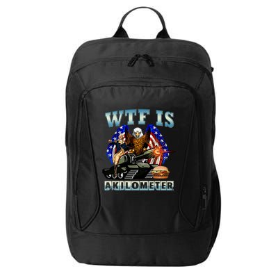 Wtf Is A Kilometer Eagle Badge American Signature Burger City Backpack