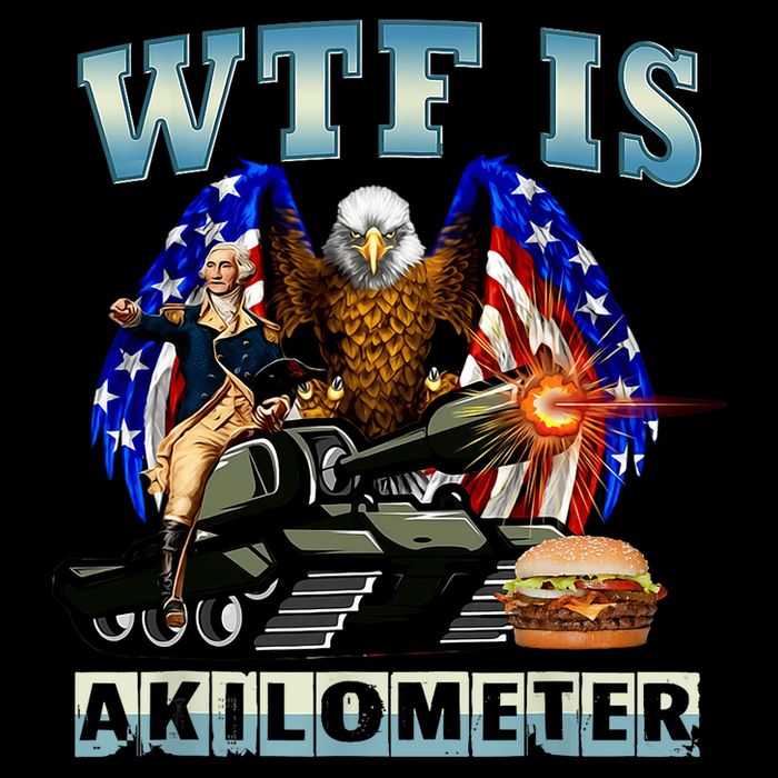 Wtf Is A Kilometer Eagle Badge American Signature Burger Sustainable Bucket Hat