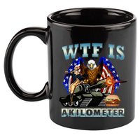 Wtf Is A Kilometer Eagle Badge American Signature Burger 11oz C Handle Ceramic Mug