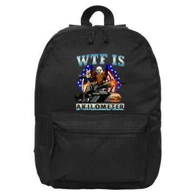 Wtf Is A Kilometer Eagle Badge American Signature Burger 16 in Basic Backpack