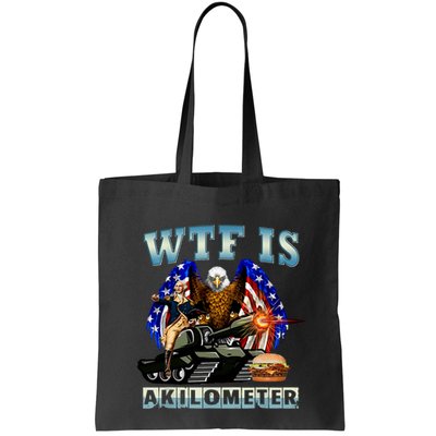 Wtf Is A Kilometer Eagle Badge American Signature Burger Bag
