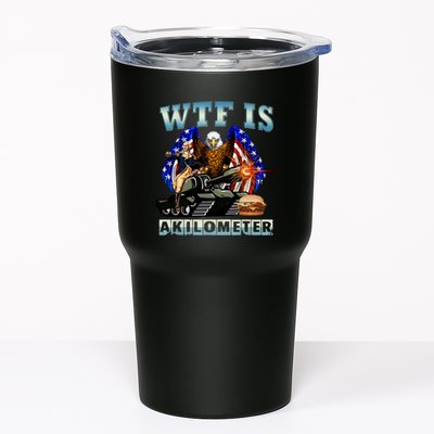 Wtf Is A Kilometer Eagle Badge American Signature Burger Tumbler