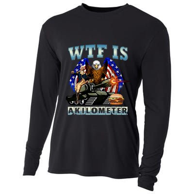 Wtf Is A Kilometer Eagle Badge American Signature Burger Cooling Performance Long Sleeve Crew