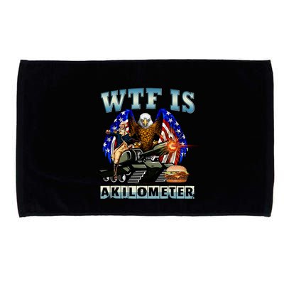 Wtf Is A Kilometer Eagle Badge American Signature Burger Microfiber Hand Towel