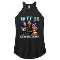 Wtf Is A Kilometer Eagle Badge American Signature Burger Women's Perfect Tri Rocker Tank