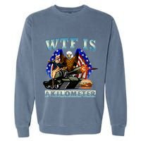Wtf Is A Kilometer Eagle Badge American Signature Burger Garment-Dyed Sweatshirt