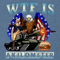 Wtf Is A Kilometer Eagle Badge American Signature Burger Garment-Dyed Sweatshirt