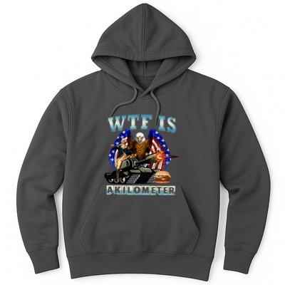 Wtf Is A Kilometer Eagle Badge American Signature Burger Hoodie
