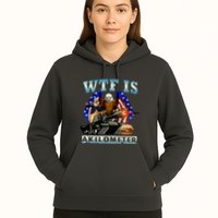 Wtf Is A Kilometer Eagle Badge American Signature Burger Hoodie
