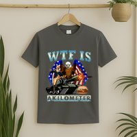 Wtf Is A Kilometer Eagle Badge American Signature Burger T-Shirt