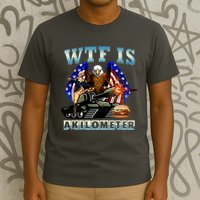 Wtf Is A Kilometer Eagle Badge American Signature Burger T-Shirt