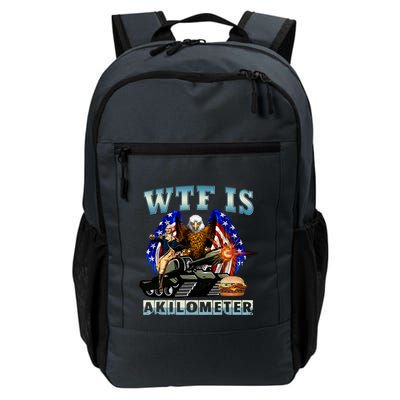 Wtf Is A Kilometer Eagle Badge American Signature Burger Backpack