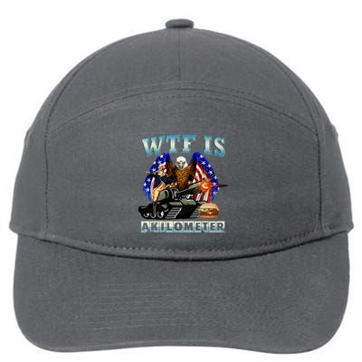 Wtf Is A Kilometer Eagle Badge American Signature Burger 7-Panel Snapback Hat