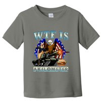 Wtf Is A Kilometer Eagle Badge American Signature Burger Toddler T-Shirt